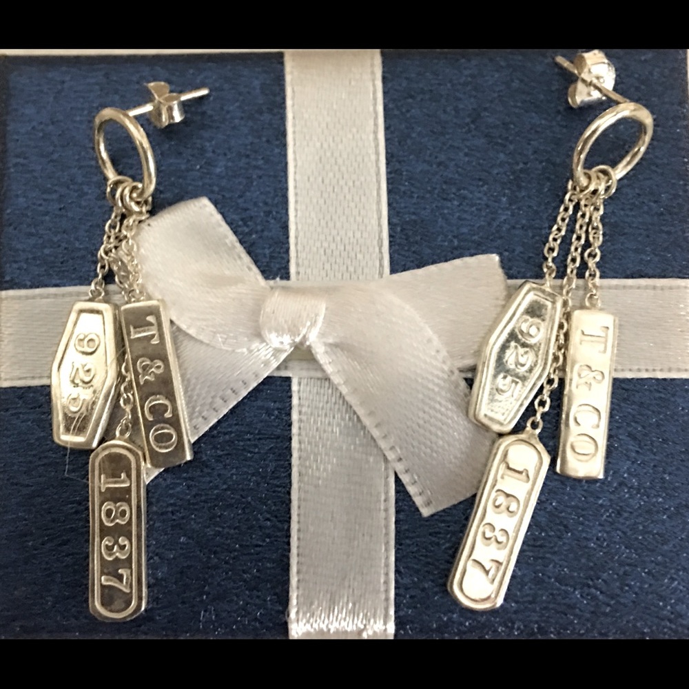 Tiffany & Co. 925|1837 sterling silver earrings.
